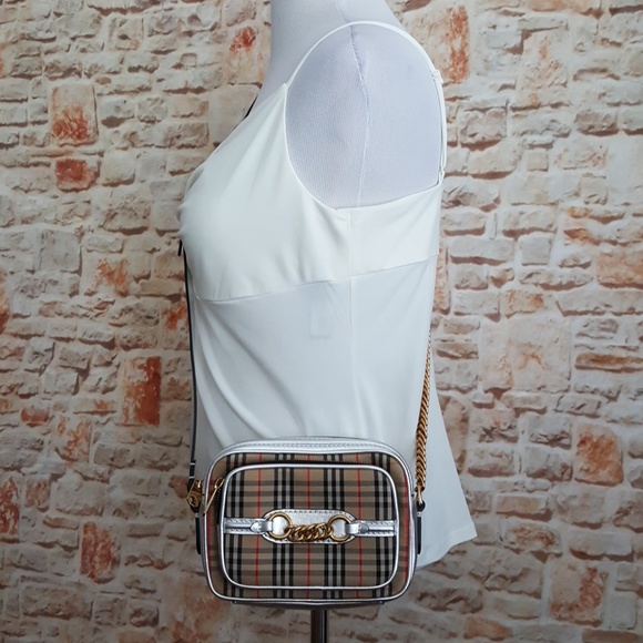 ❣️HP❣️ New Burberry Link Camera 1983 Check Crossbody Bag - Picture 2 of 7